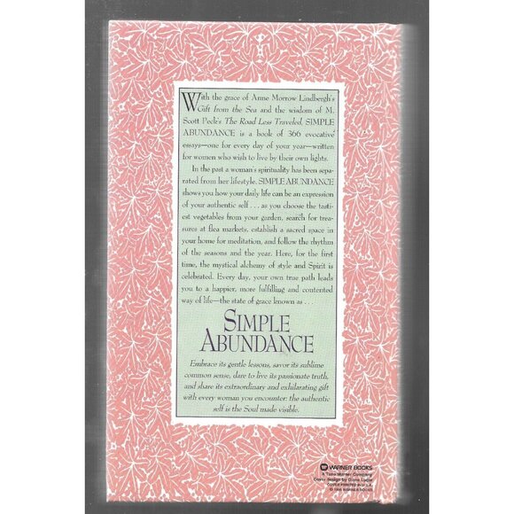 Simple Abundance Daybook Comfort Joy Sarah Ban Breathnach HC 1995 - Picture 3 of 7